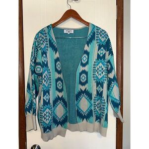 Crazy Train Open Front Cardigan Sweater Size Small